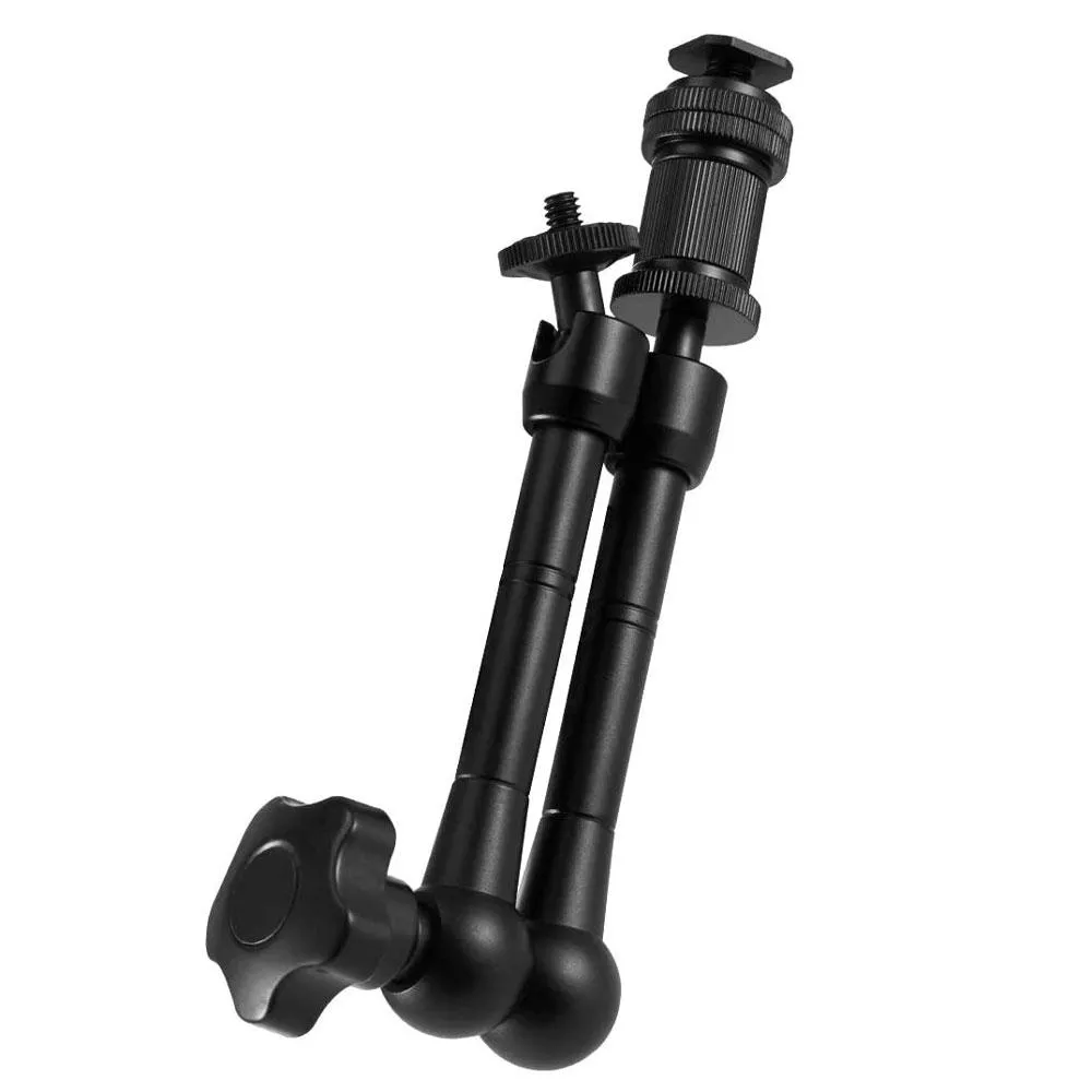 11" Articulating Magic Friction Arm with Hot Shoe Mount