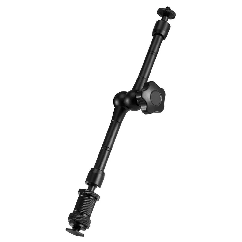 11" Articulating Magic Friction Arm with Hot Shoe Mount