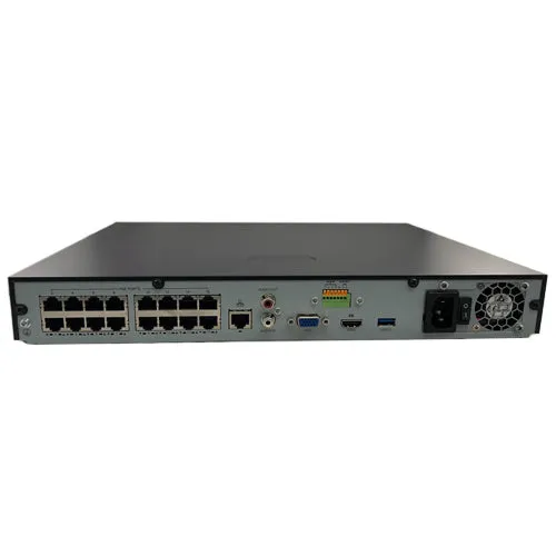 16 Channel 4K Ultra NVR W/160MBPS