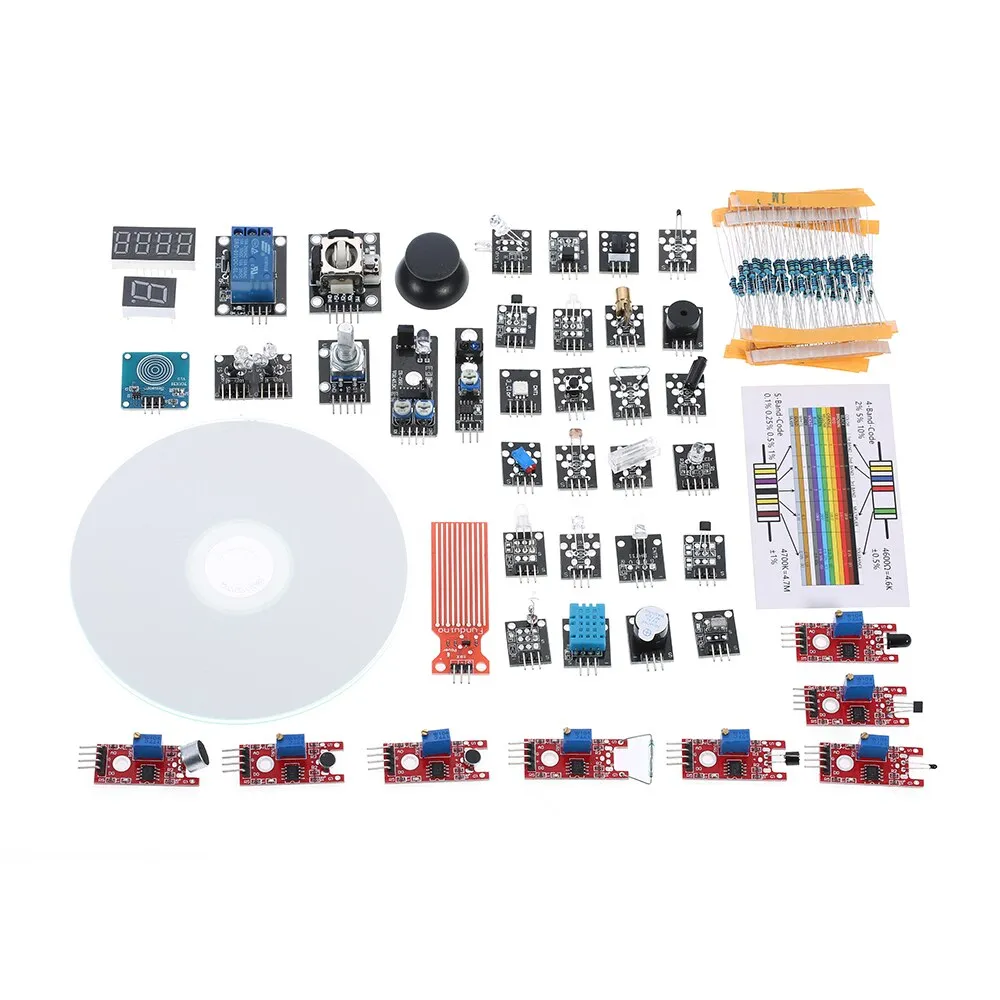 37 in 1 Box Sensor Module Kit for Arduino UNO Sensor Module for Arduino Starter DIY Kit Digital Temperature Sensor Module