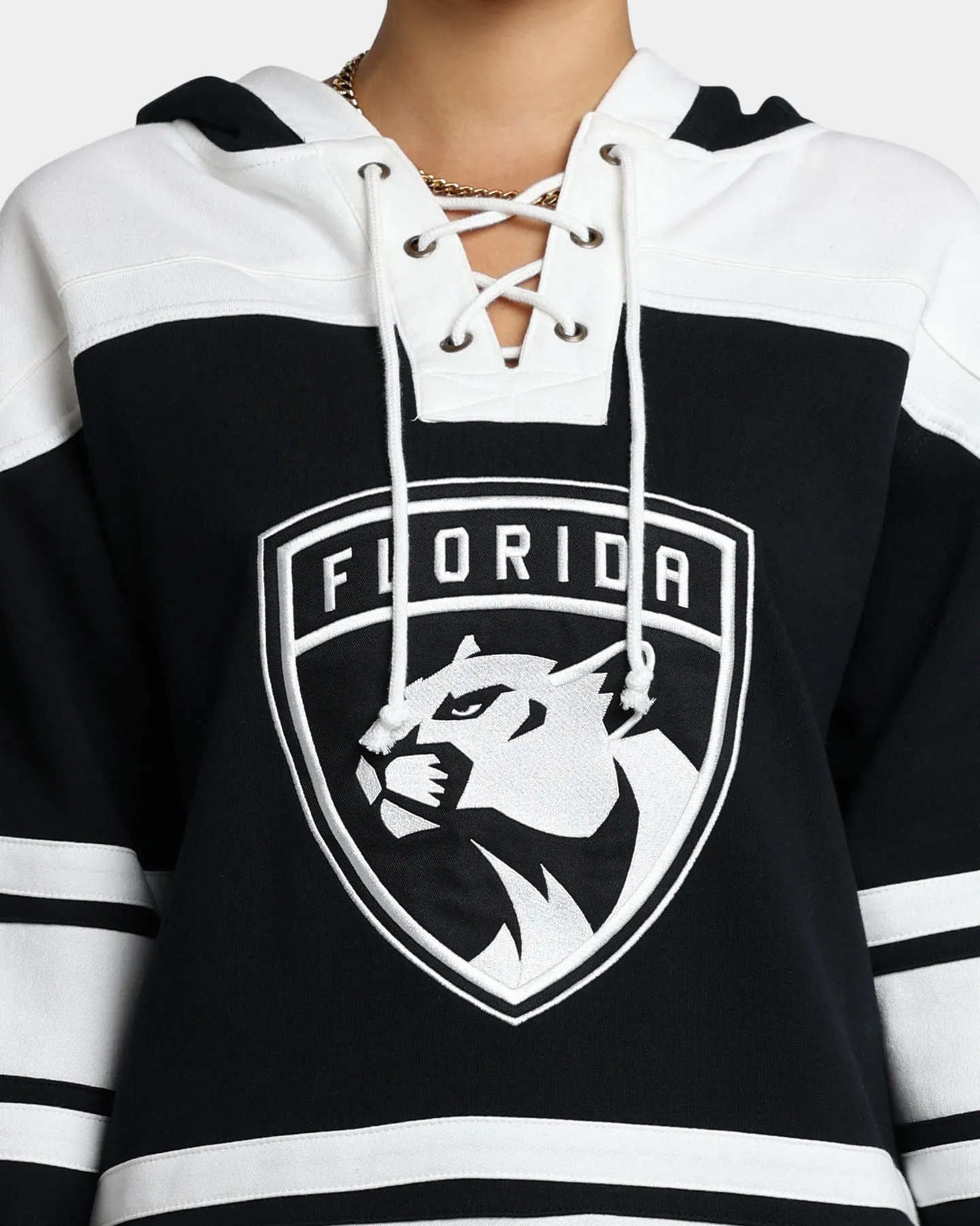 47 Brand Florida Panther Superior Lacer Hoodie Jet Black