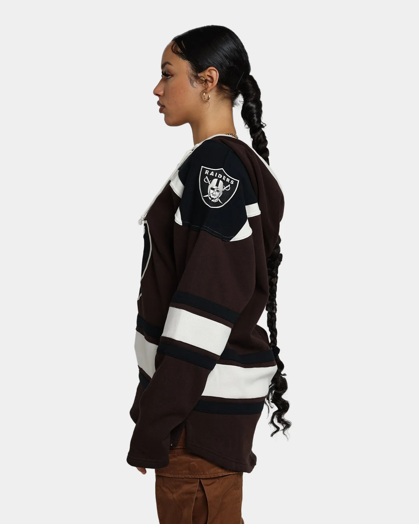 47 Brand Las Vegas Raiders Superior Lacer Hoodie Brown