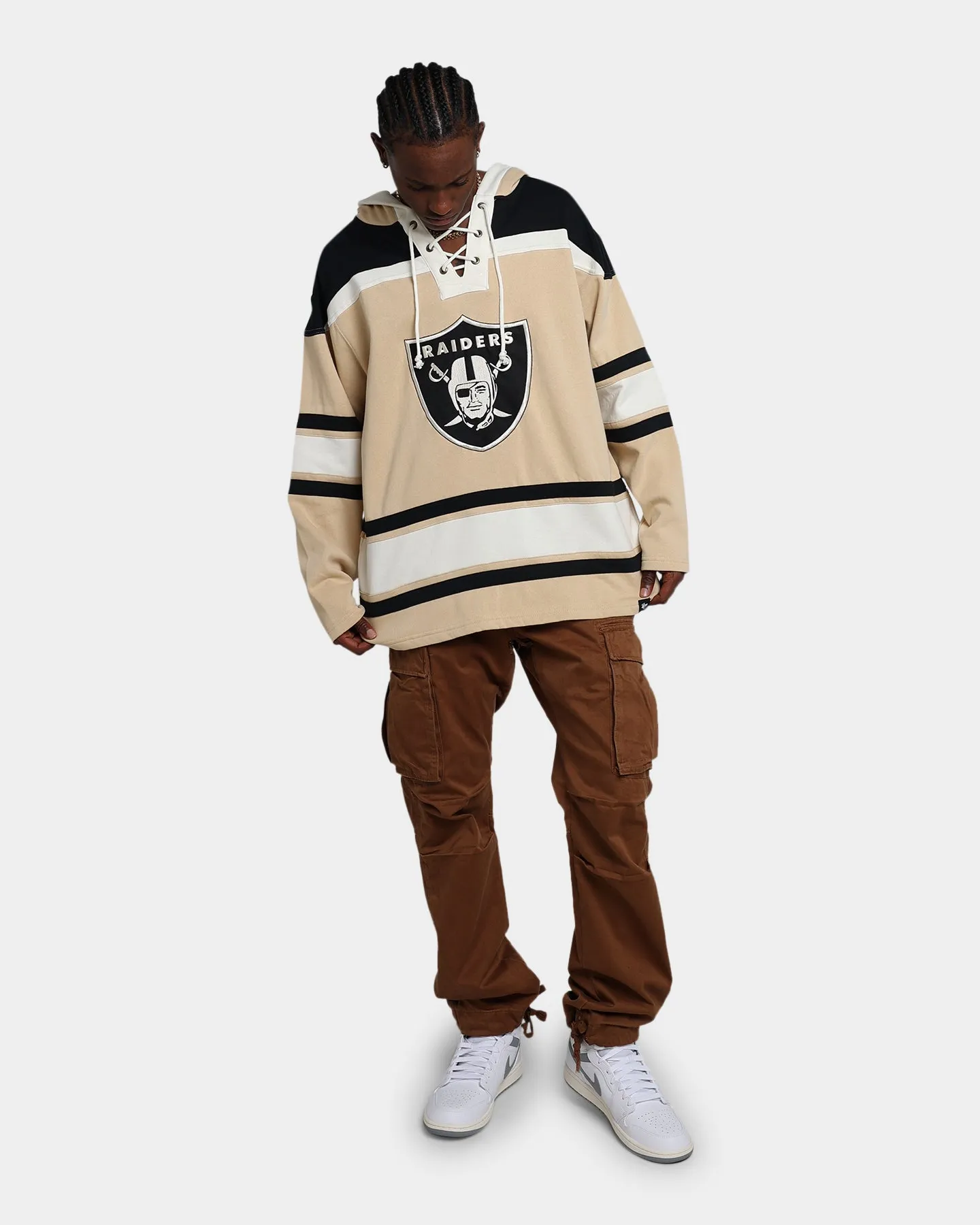 47 Brand Las Vegas Raiders Superior Lacer Hoodie Khaki