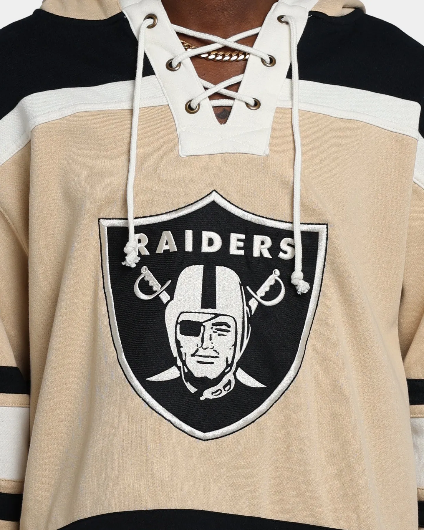 47 Brand Las Vegas Raiders Superior Lacer Hoodie Khaki