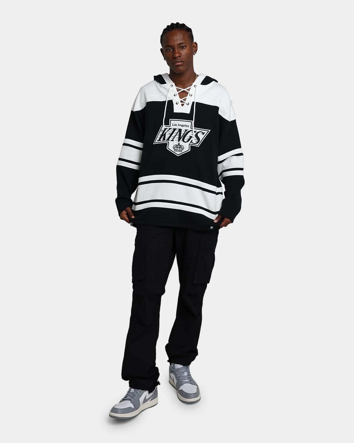 47 Brand Los Angeles Kings Superior Lacer Hoodie Jet Black