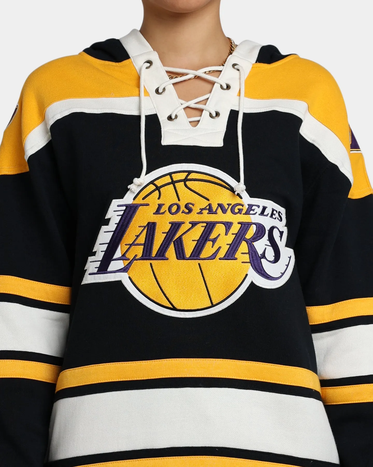 47 Brand Los Angeles Lakers Superior Lacer Hoodie Jet Black/Gold