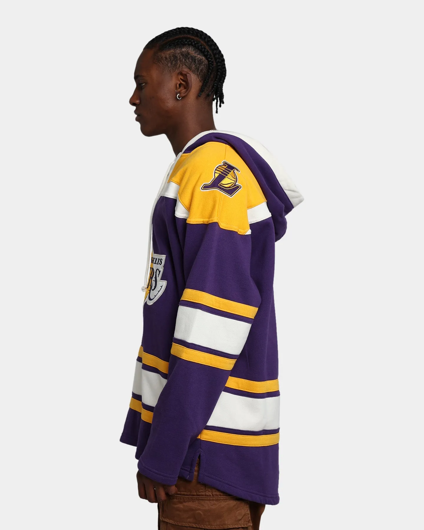 47 Brand Los Angeles Lakers Superior Lacer Hoodie Purple