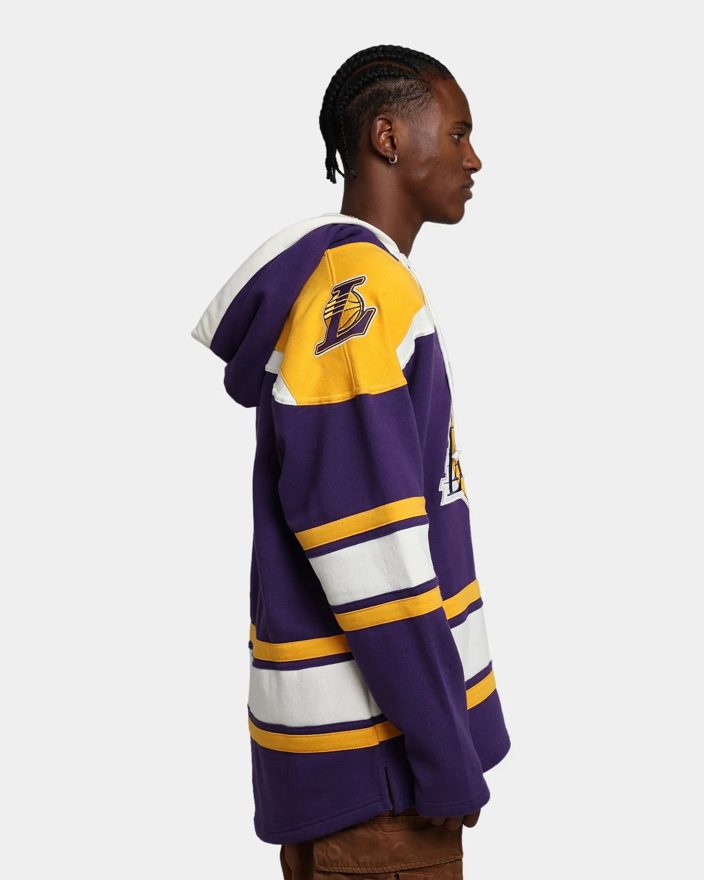 47 Brand Los Angeles Lakers Superior Lacer Hoodie Purple