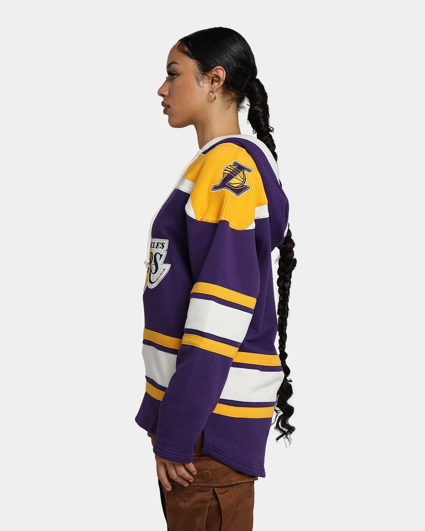 47 Brand Los Angeles Lakers Superior Lacer Hoodie Purple