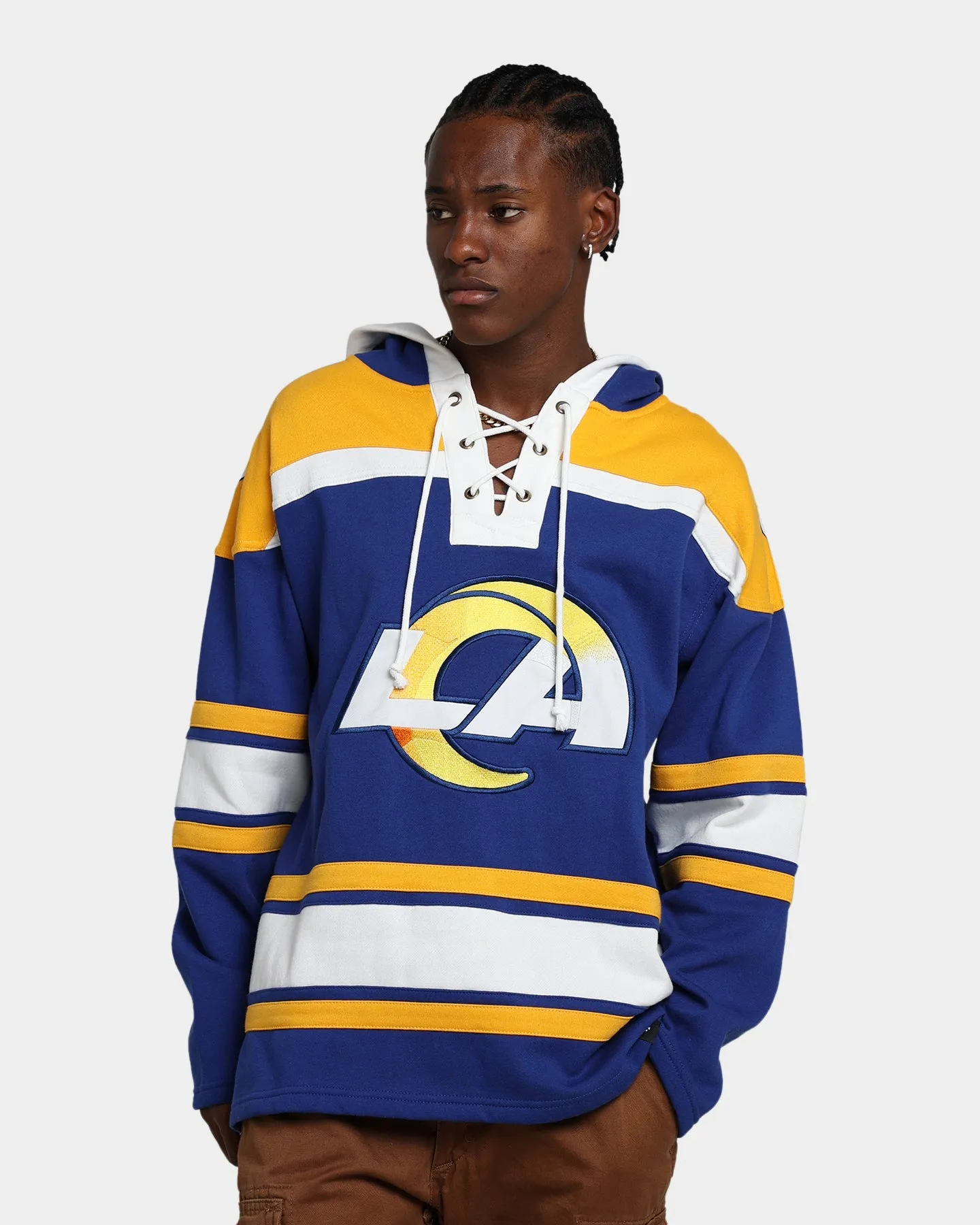 47 Brand Los Angeles Rams Superior Lacer Hoodie Royal