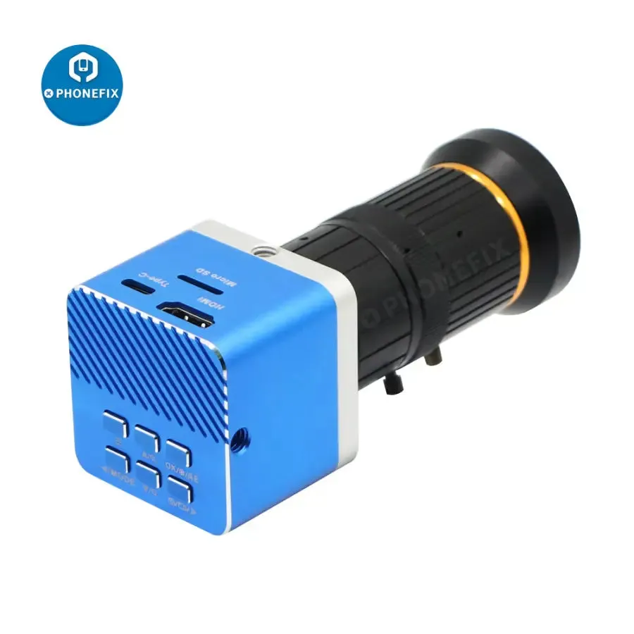 4K UHD Camera CCD Digital Detector 5.0-50mm F1.4 Lens  Industry Live Camera