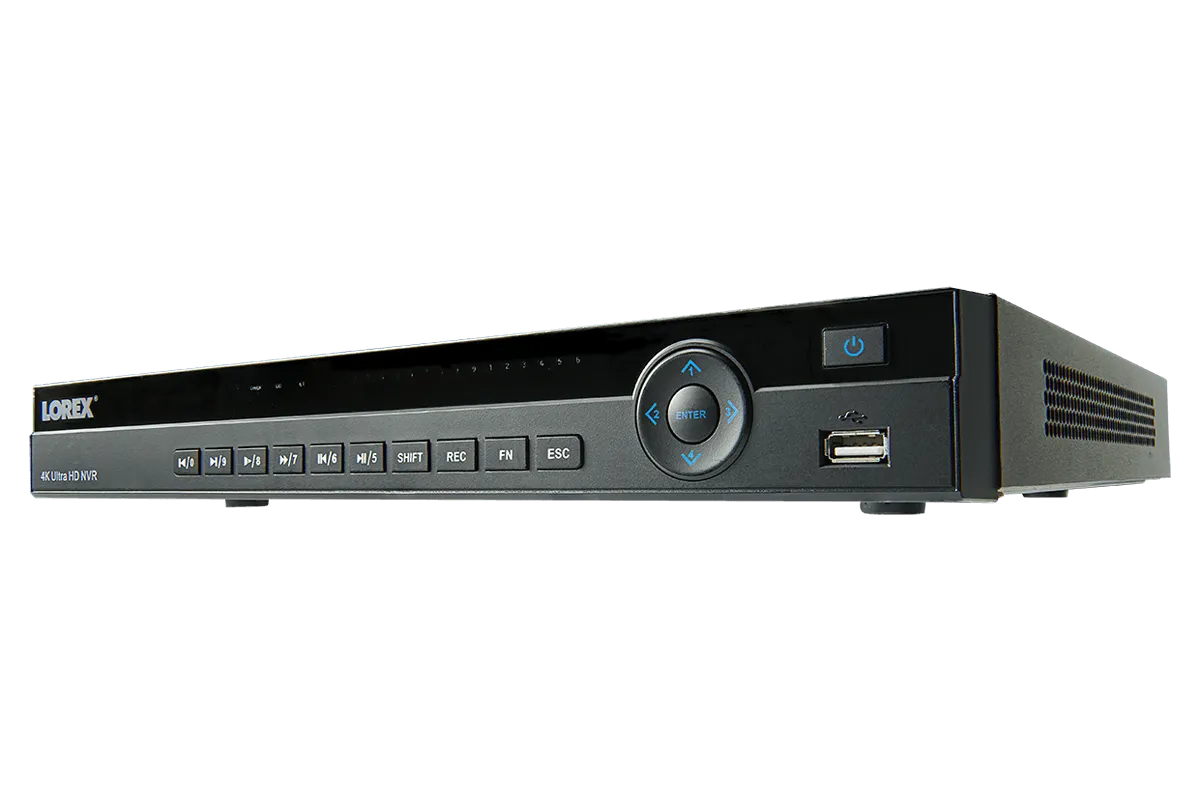 4K Ultra HD 16 Channel Security NVR, 3TB Hard Drive, POE, Records 4K (4 x 1080p) at 30FPS, with Audio Recording