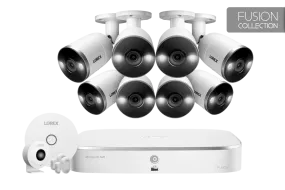 4K Ultra HD IP 8-Channel NVR System with 8 Smart Deterrence 4K 8MP IP Cameras and Smart Sensor Starter Kit