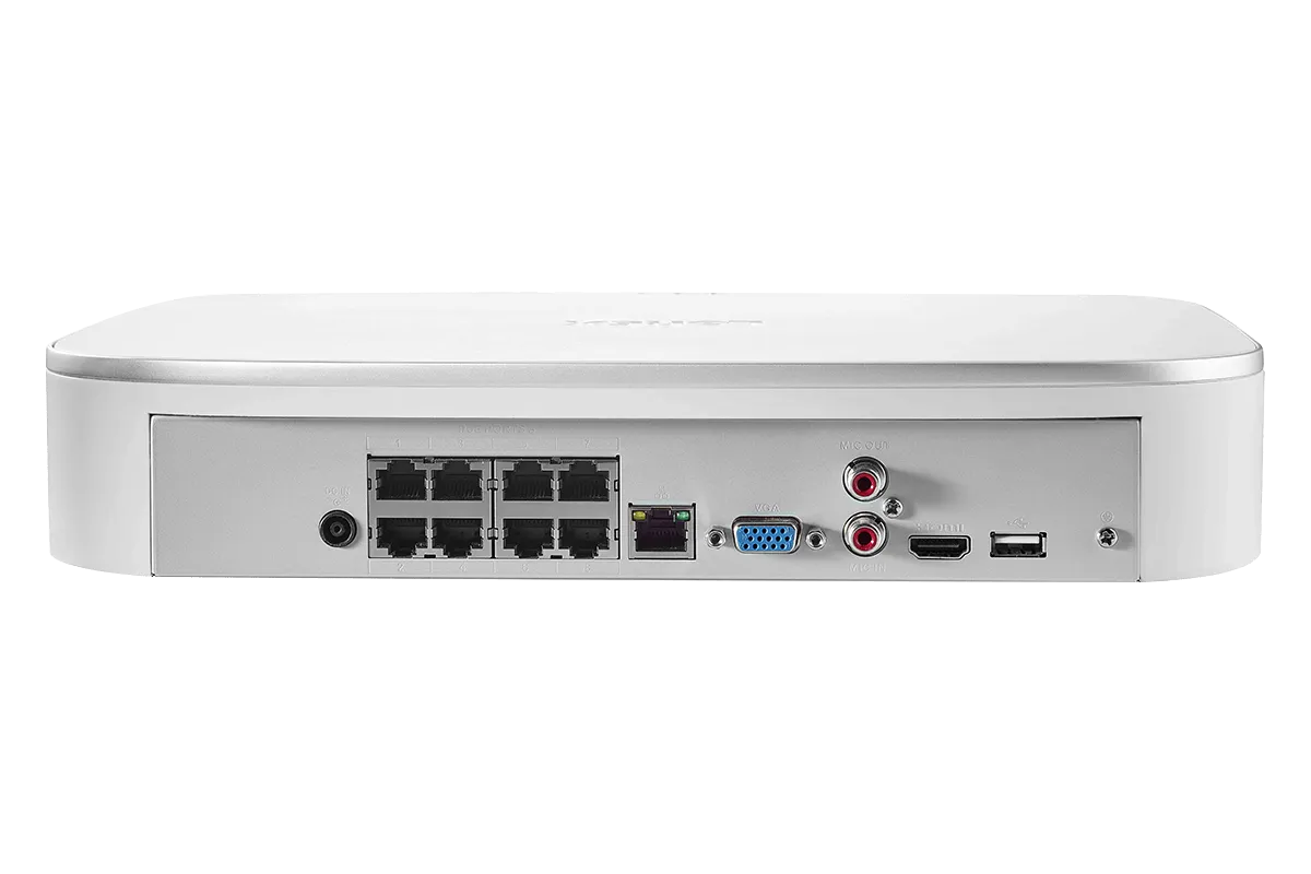 4K Ultra HD IP 8-Channel NVR System with 8 Smart Deterrence 4K 8MP IP Cameras and Smart Sensor Starter Kit