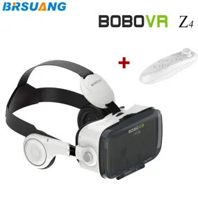 50pcs/lot New BOBO VR Z4 4.0-6.0" Virtual Reality 3D Movies Games Glasses Bluetooth Remote Control for Apple LG Sony HUAWEI etc. #refresh