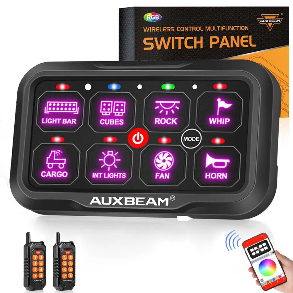 AC-800 RGB Switch Panel with APP&Remote Control, Toggle/ Momentary/ Pulsed Mode Supported