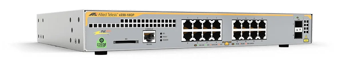 Allied Telesis AT-X230-18GP-30 network switch Managed L3 Gigabit Ethernet (10/100/1000) Power over Ethernet (PoE) Grey