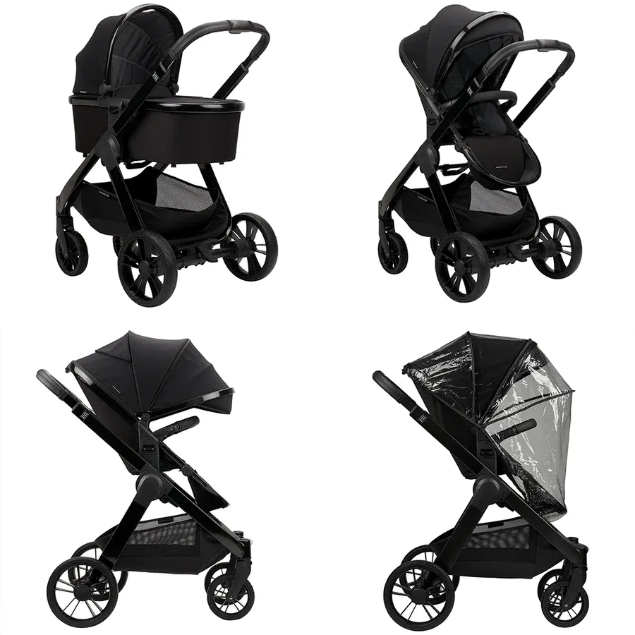 Bababing Raffi Plus Travel system - Gloss Black