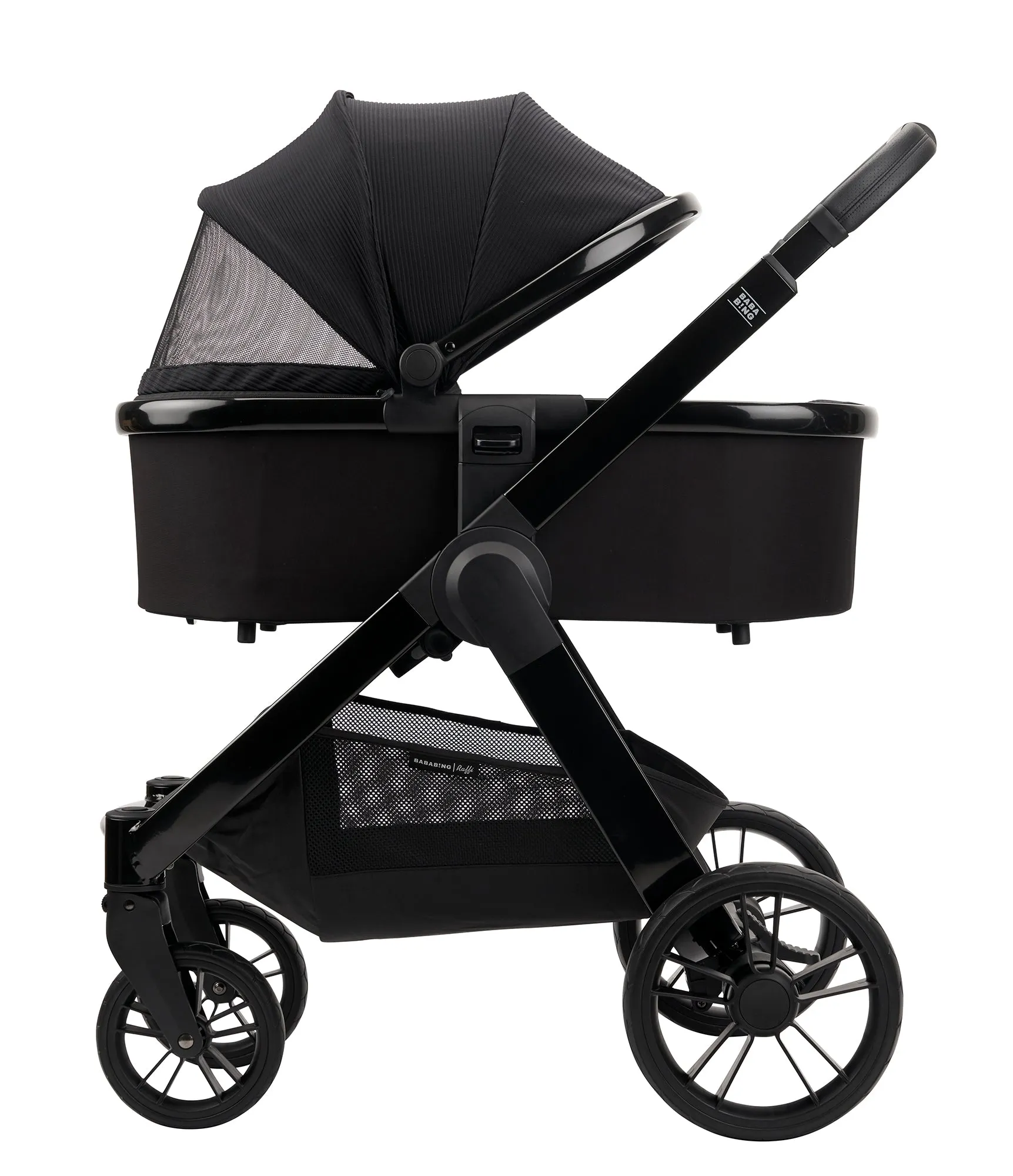 Bababing Raffi Premium Travel system with Isofix Base - Gloss Black