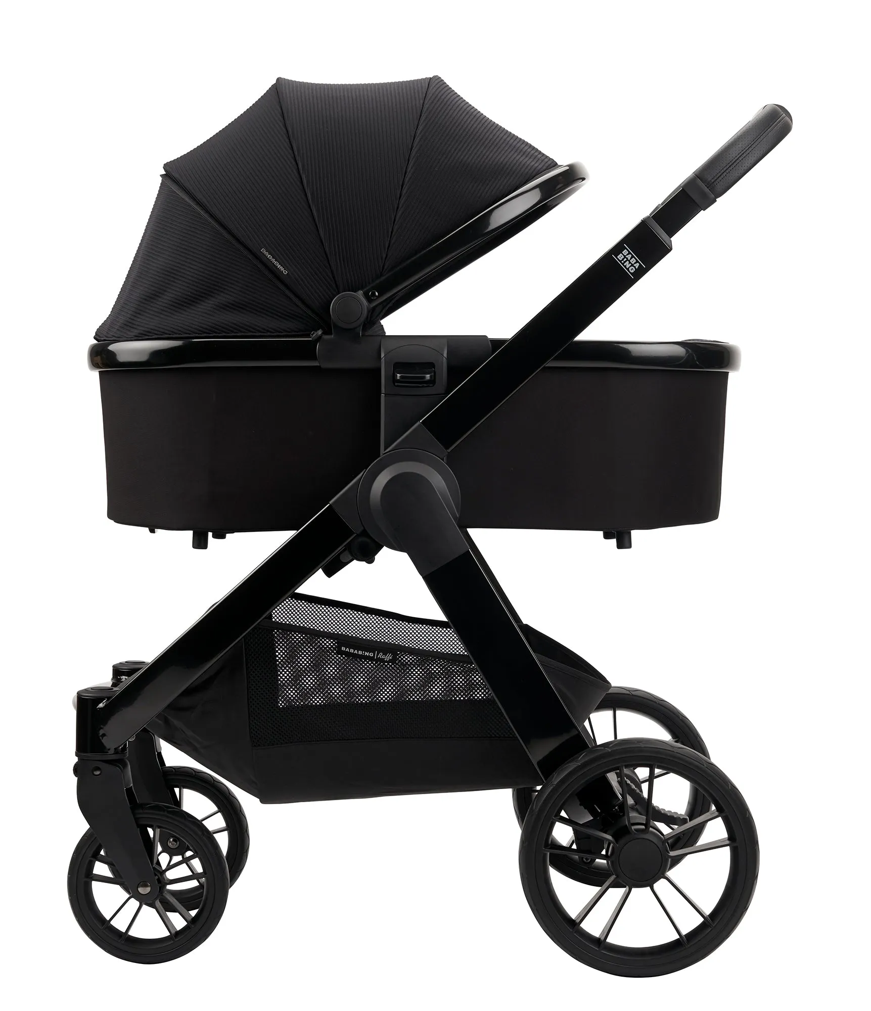 Bababing Raffi Premium Travel system with Isofix Base - Gloss Black