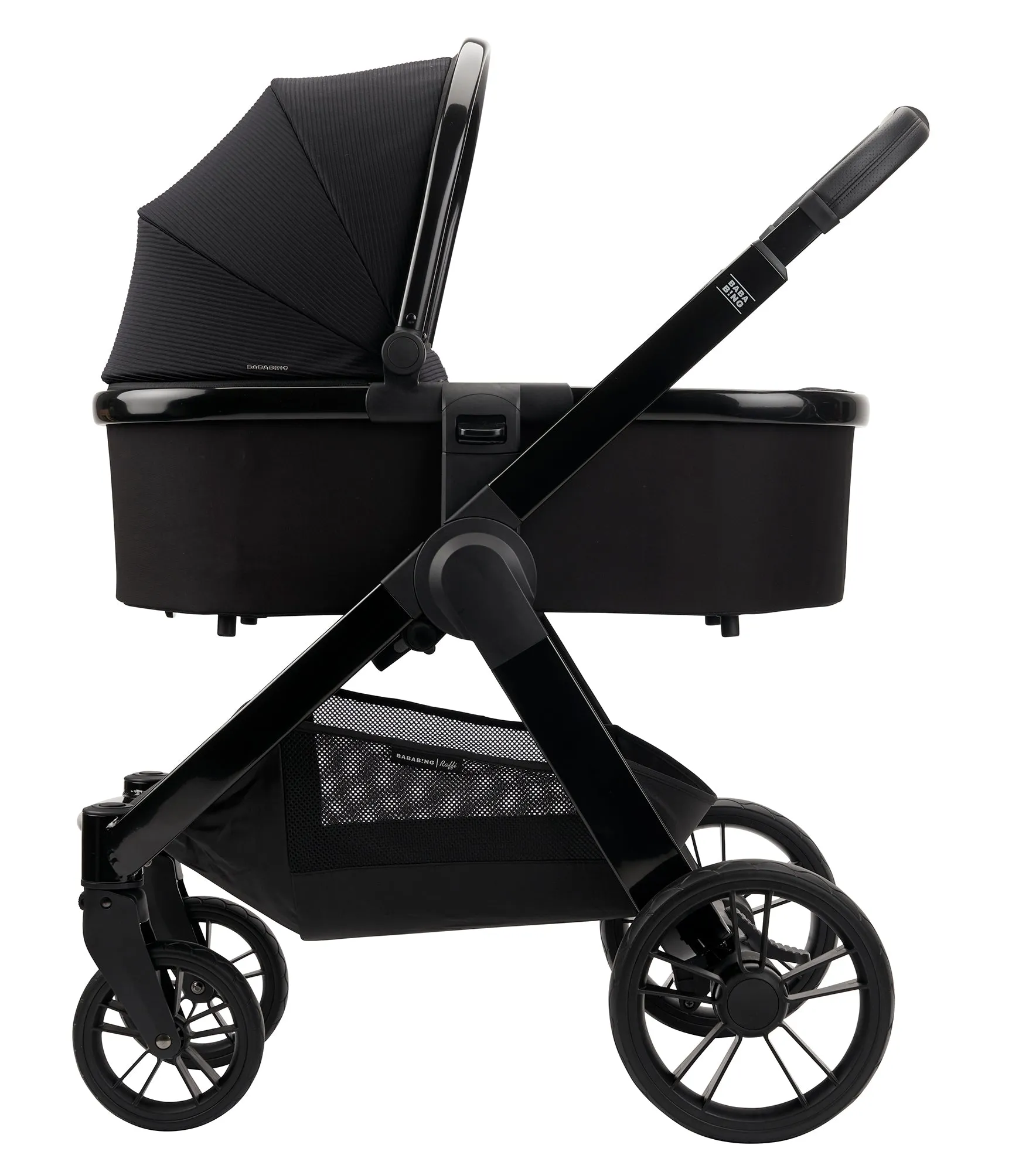 Bababing Raffi Premium Travel system with Isofix Base - Gloss Black