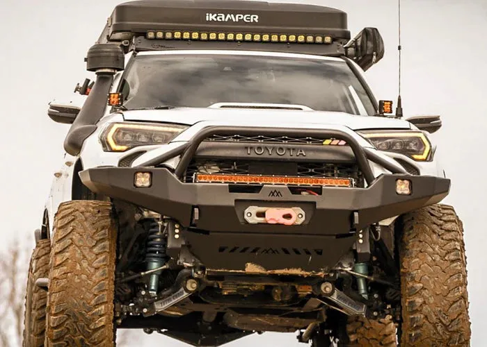 Backwoods Adventure Mods Hi-Lite Overland Front Bumper - PreRunner Bull Bar (2014-2024)