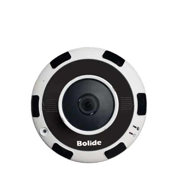 Bolide - IP / 12MP / Fisheye Camera / Fixed / 1.8mm Lens / WDR / 10m IR / 360° Panoramic / 12VDC POE / IP66 / BN1208FE