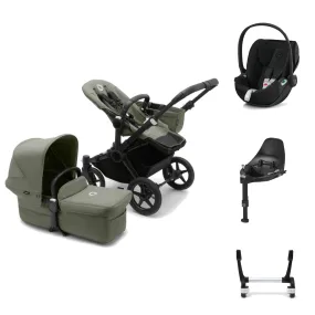 Bugaboo Donkey 5 with Cloud T and Base T - Black/Forest Green