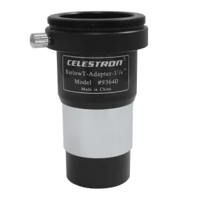 Celestron 1.25" Universal T-Adapter with Integrated Barlow Lens - 93640