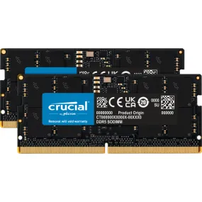 Crucial 32GB (2x16GB) 5600MHz DDR5 Memory Module CT2K16G56C46S5 Black