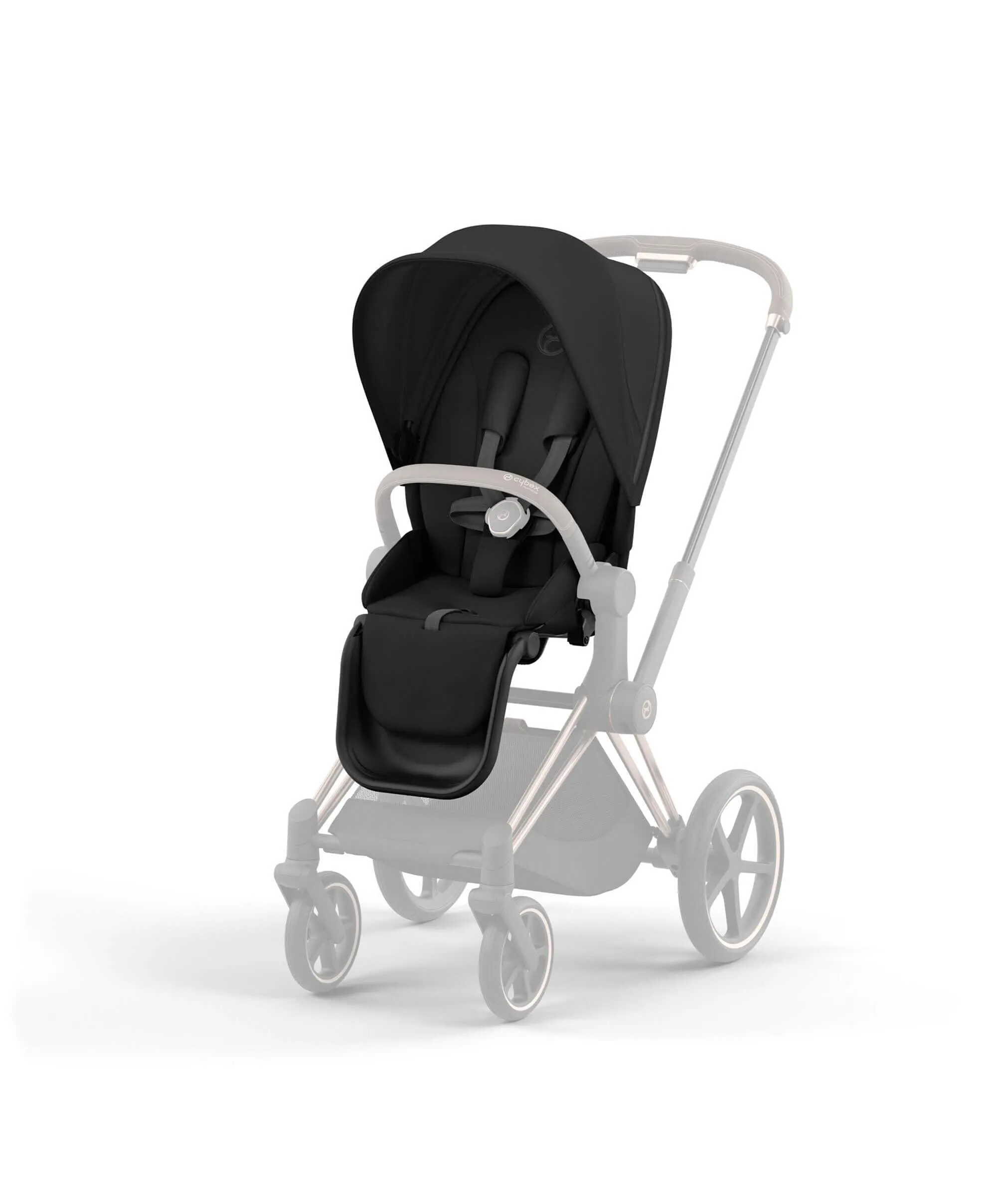 Cybex ePriam 3 Piece Complete Pushchair Bundle - Rose Gold / Sepia Black