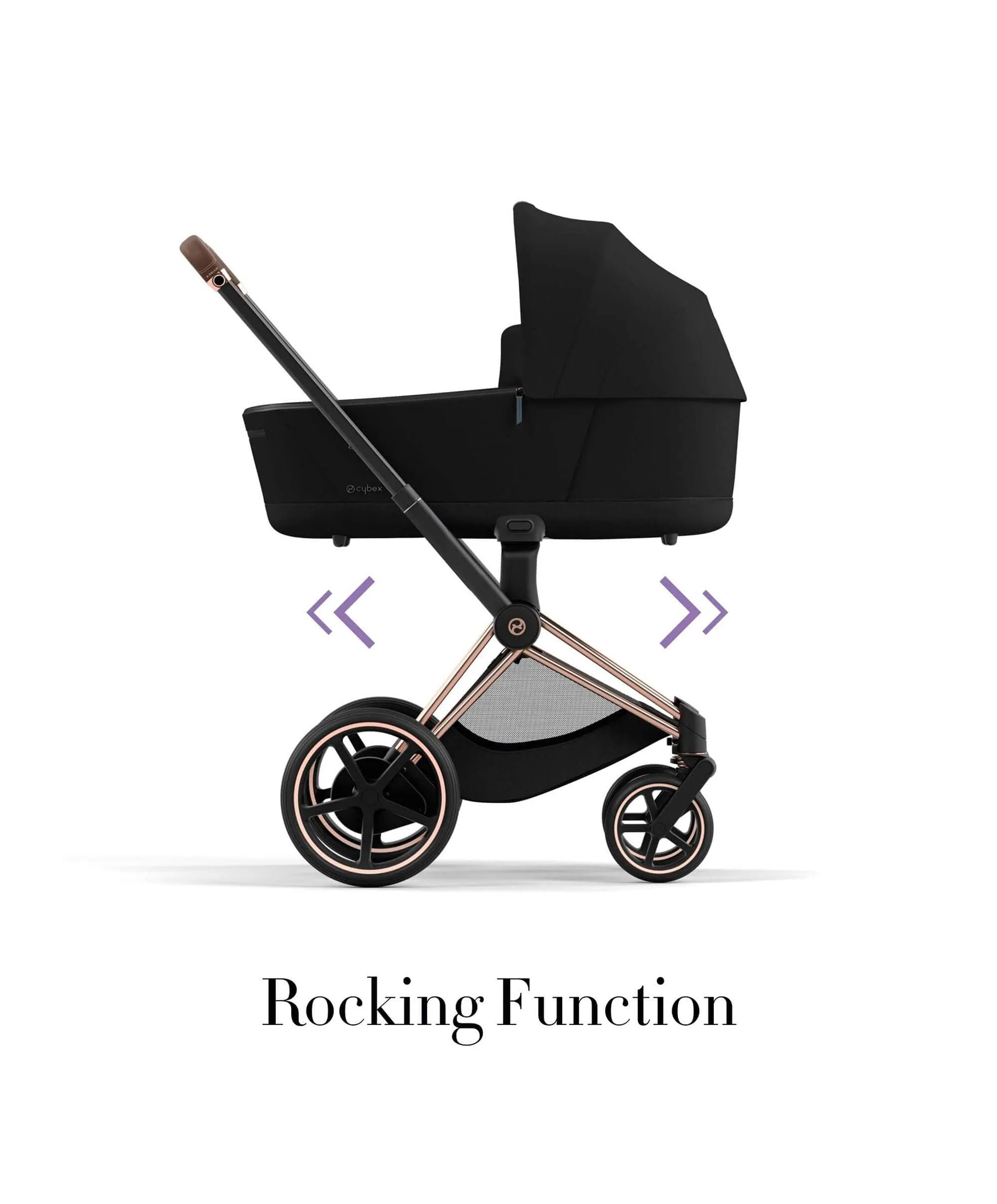 Cybex ePriam Pushchair - Rose Gold/Sepia Black