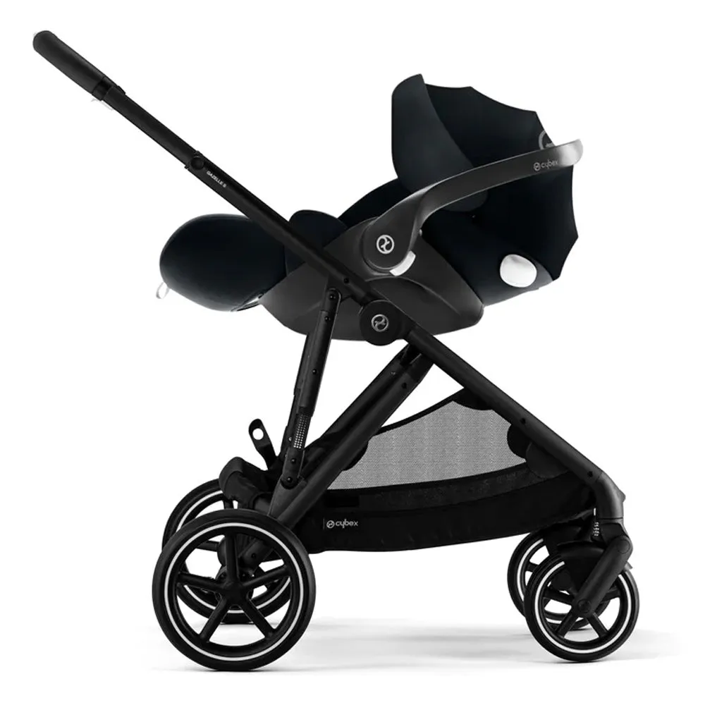 Cybex Gazelle Pram Travel System Moon Black FREE adapters