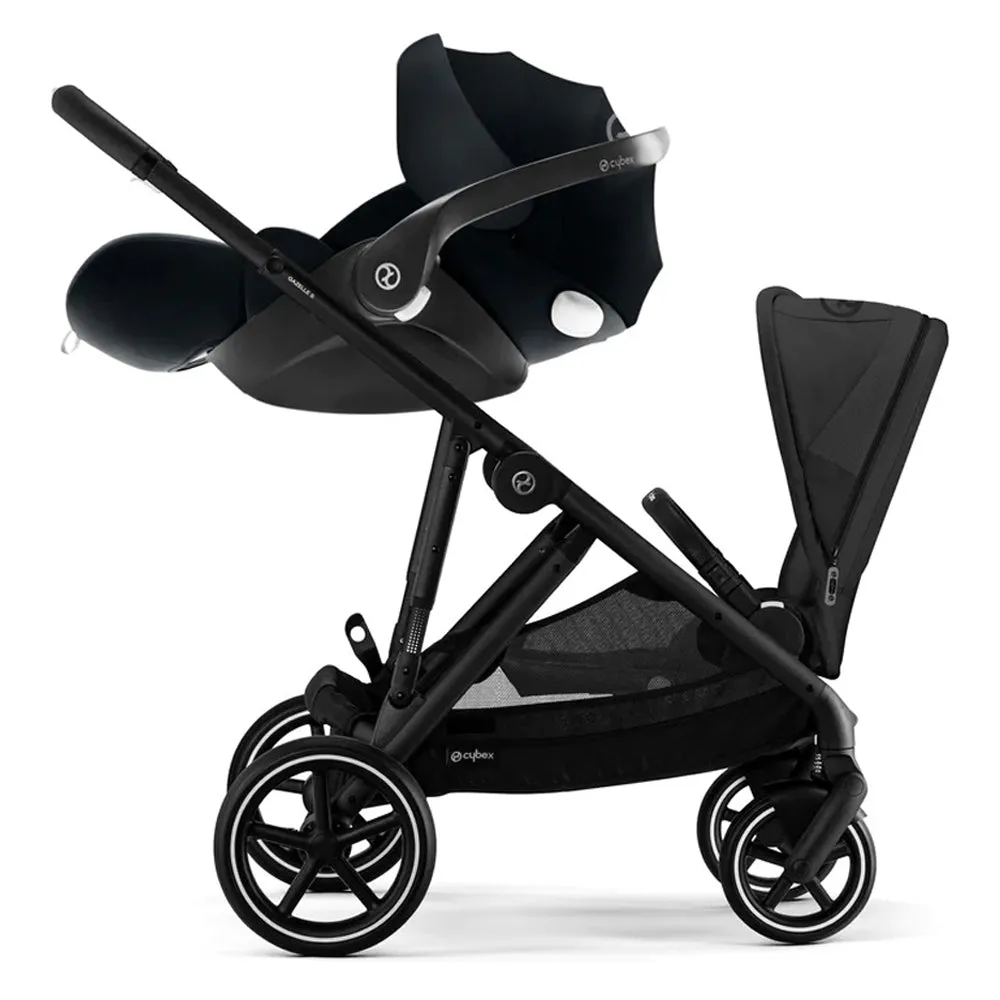 Cybex Gazelle Pram Travel System Moon Black FREE adapters