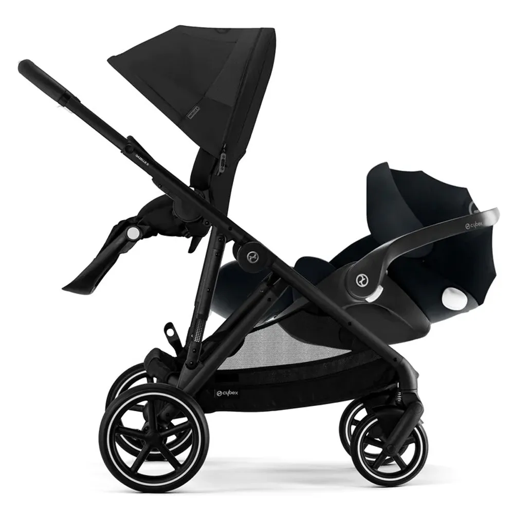 Cybex Gazelle Pram Travel System Moon Black FREE adapters