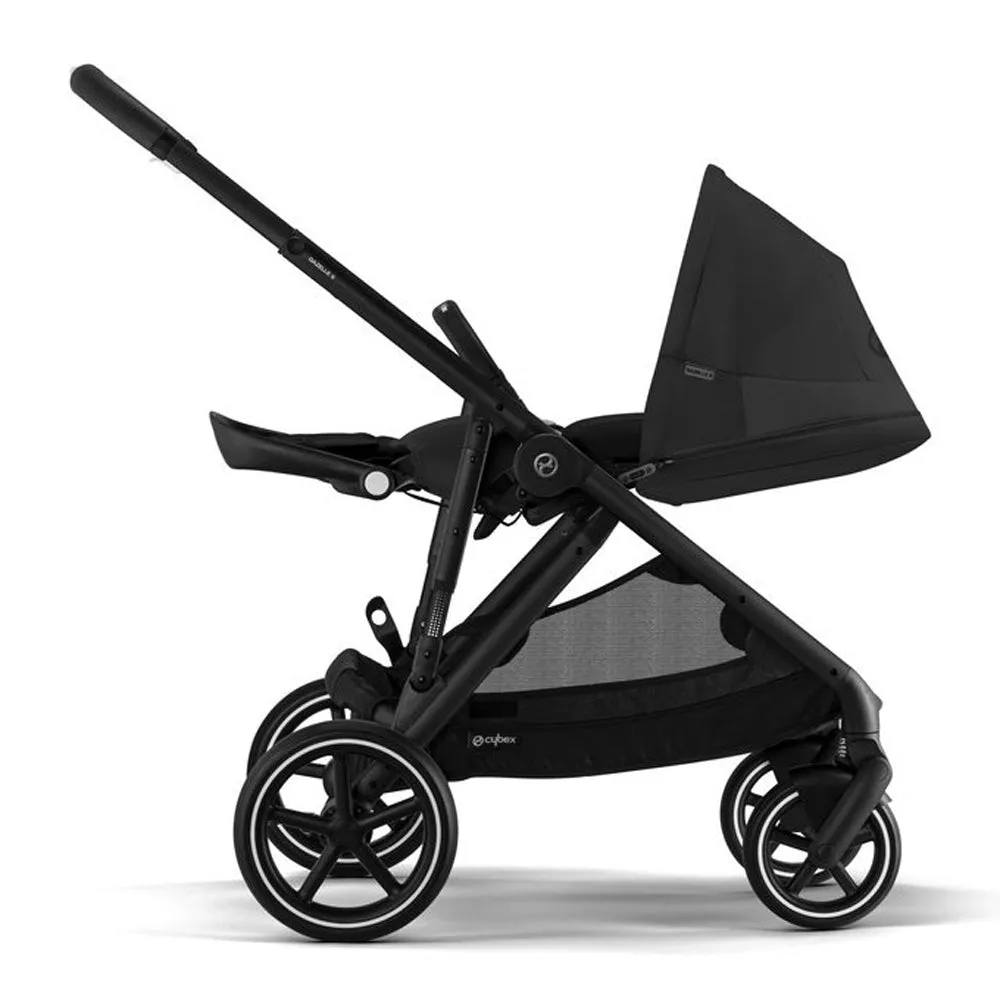 Cybex Gazelle Pram Travel System Moon Black FREE adapters