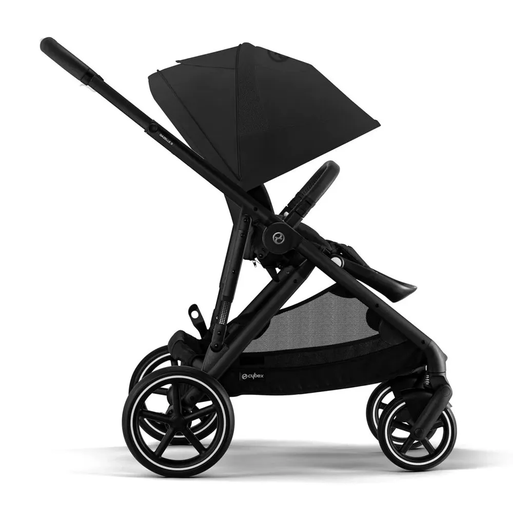 Cybex Gazelle Pram Travel System Moon Black FREE adapters