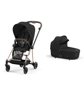 Cybex Mios 3 Piece Complete Pushchair Bundle - Rose Gold / Sepia Black