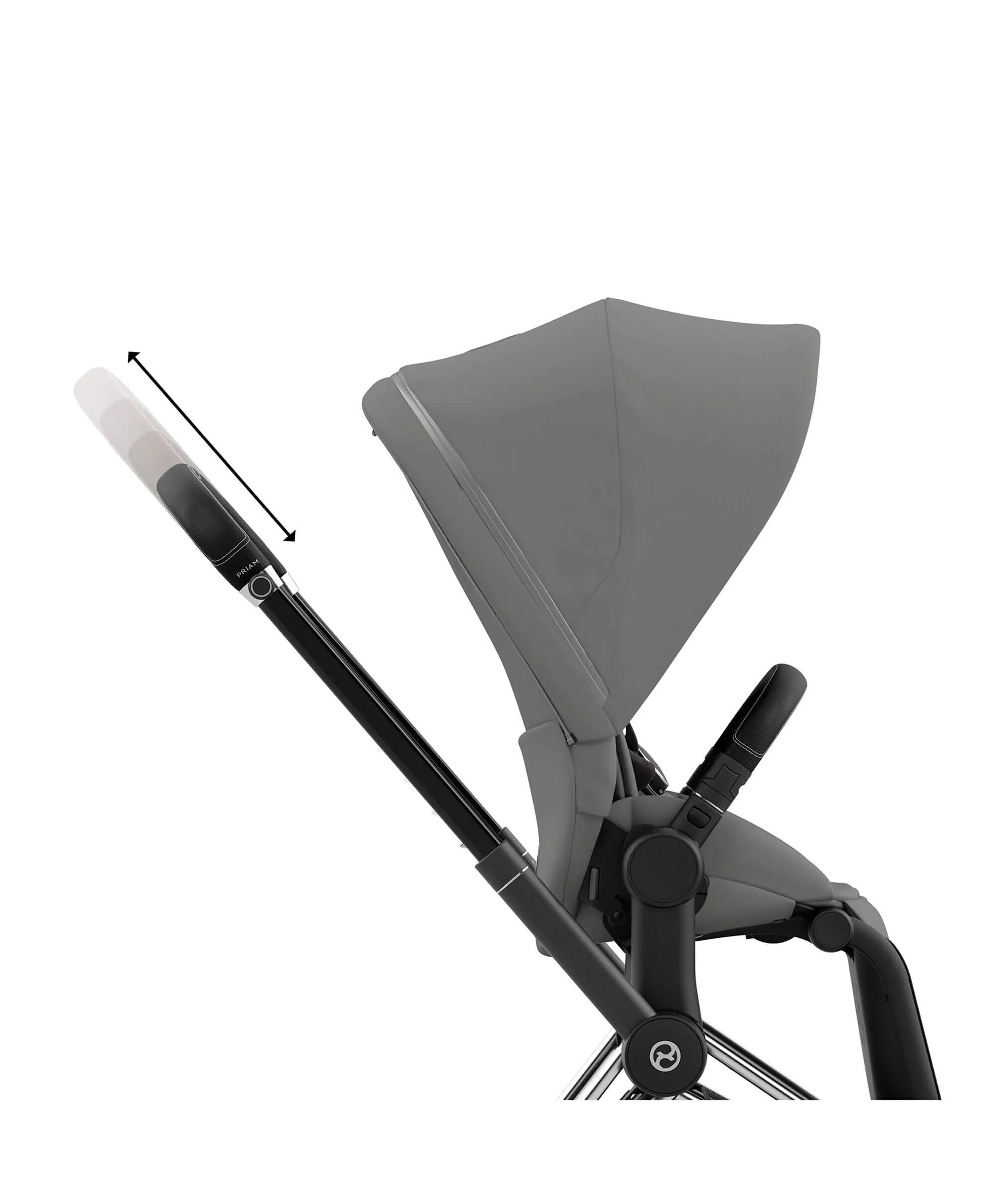 Cybex Priam 3 Piece Complete Pushchair Bundle - Chrome / Sepia Black