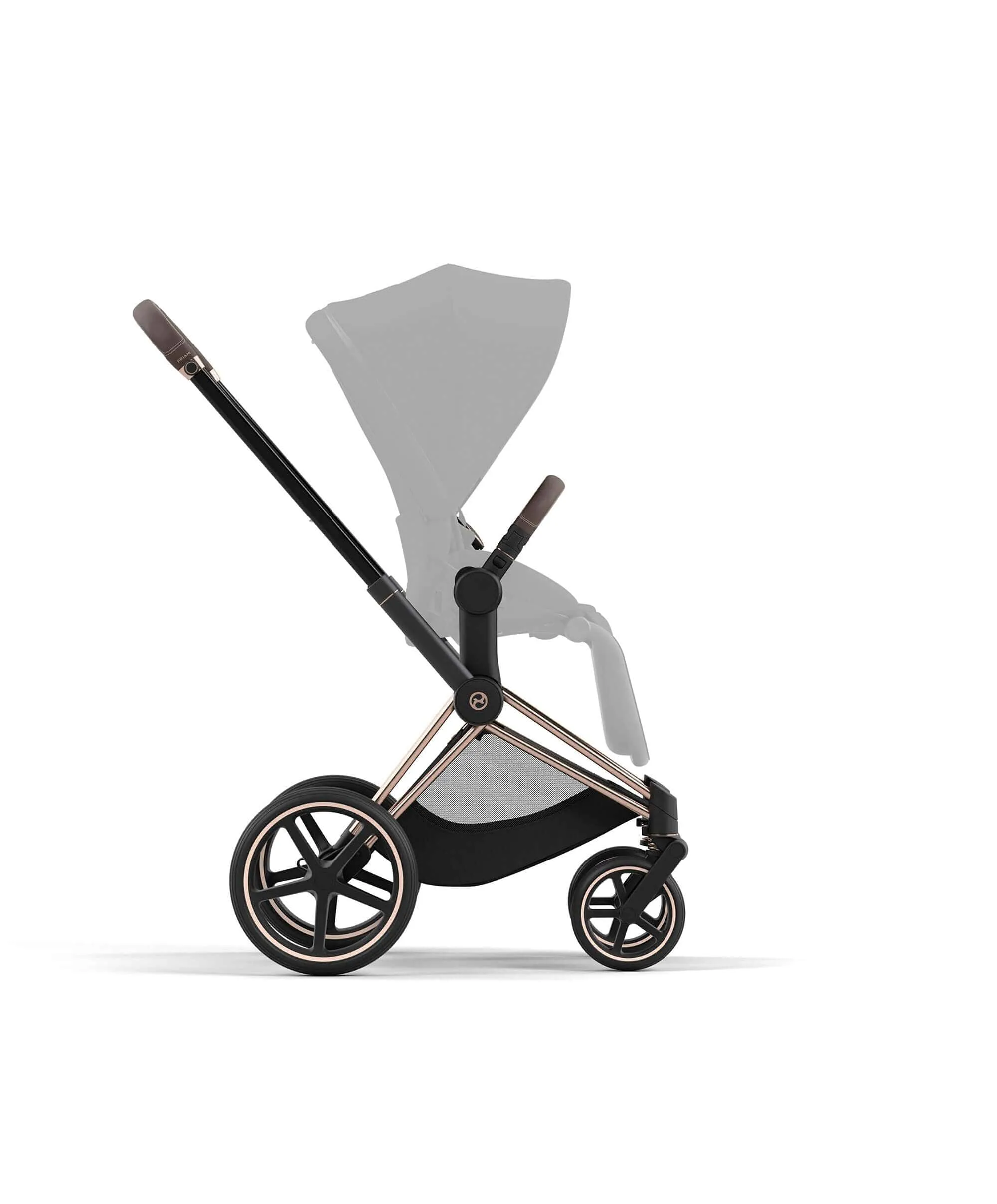 Cybex Priam 3 Piece Complete Pushchair Bundle - Rose Gold / Sepia Black