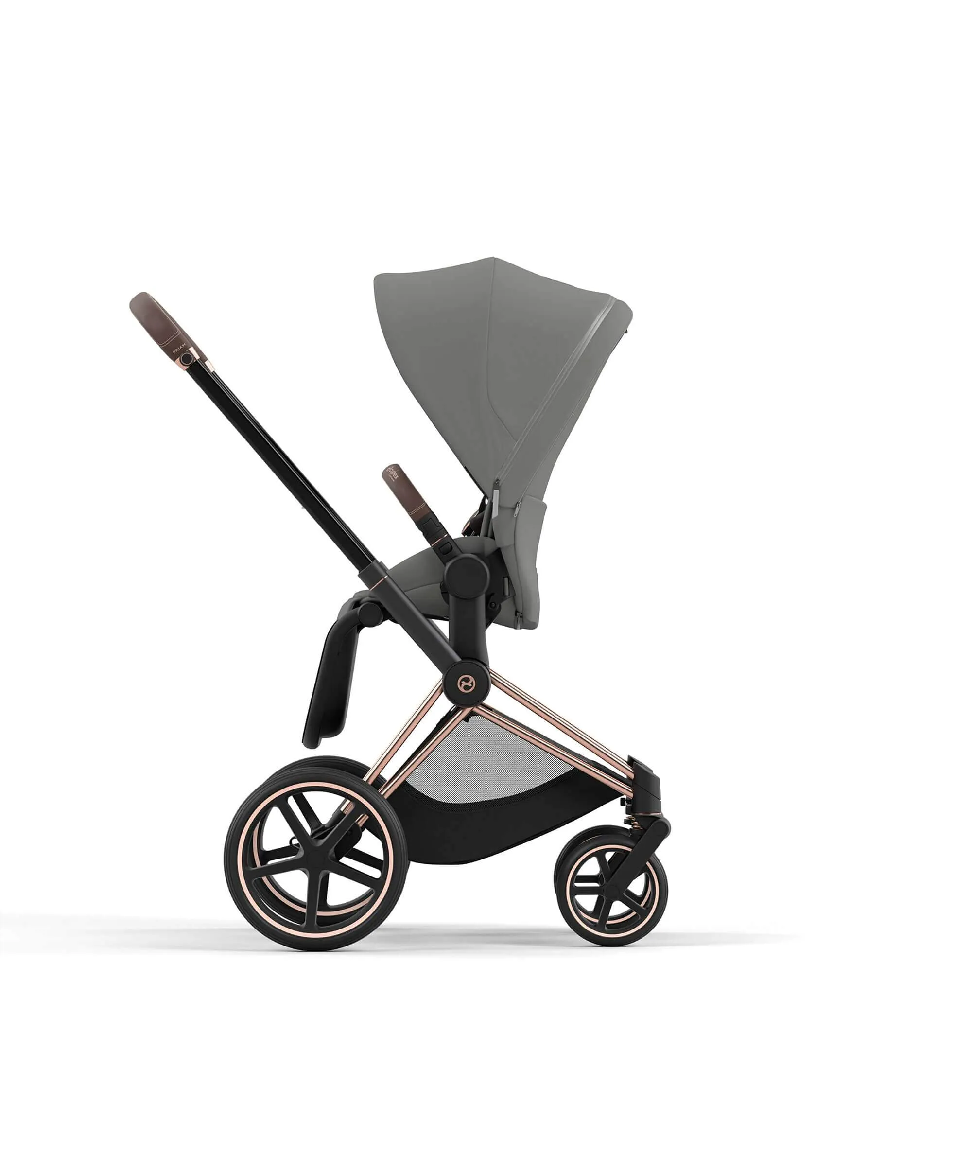 Cybex Priam 3 Piece Complete Pushchair Bundle - Rose Gold / Sepia Black