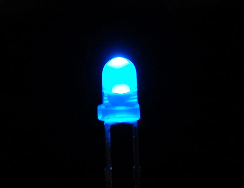 Diffused 3mm LED- Red, White or Blue - 25 pack