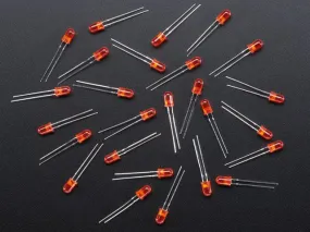 Diffused Red 5mm LED (25 pack)