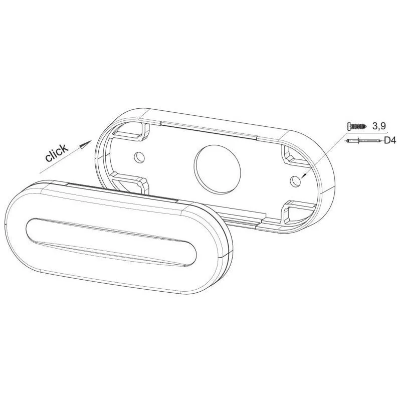 Fristom Amber LED Side Marker Lamp with Indicator