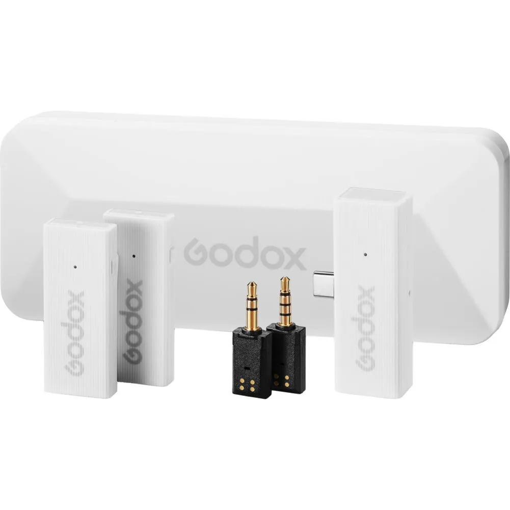 Godox MoveLink Mini UC 2-Person Wireless Microphone System - (2 TX   1 RX   Charging Case)