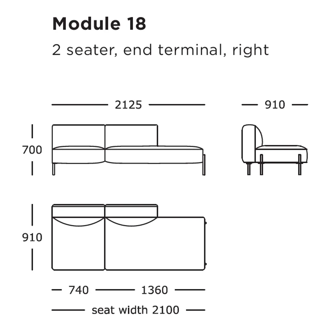 Hang Modular Sofa (Modules 17-21)