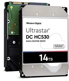 HGST WD Ultrastar DC HC530 14TB SATA 6Gb/s 3.5-Inch Data Center HDD - WUH721414ALE604 0F31152 - Manufacturer Recertified