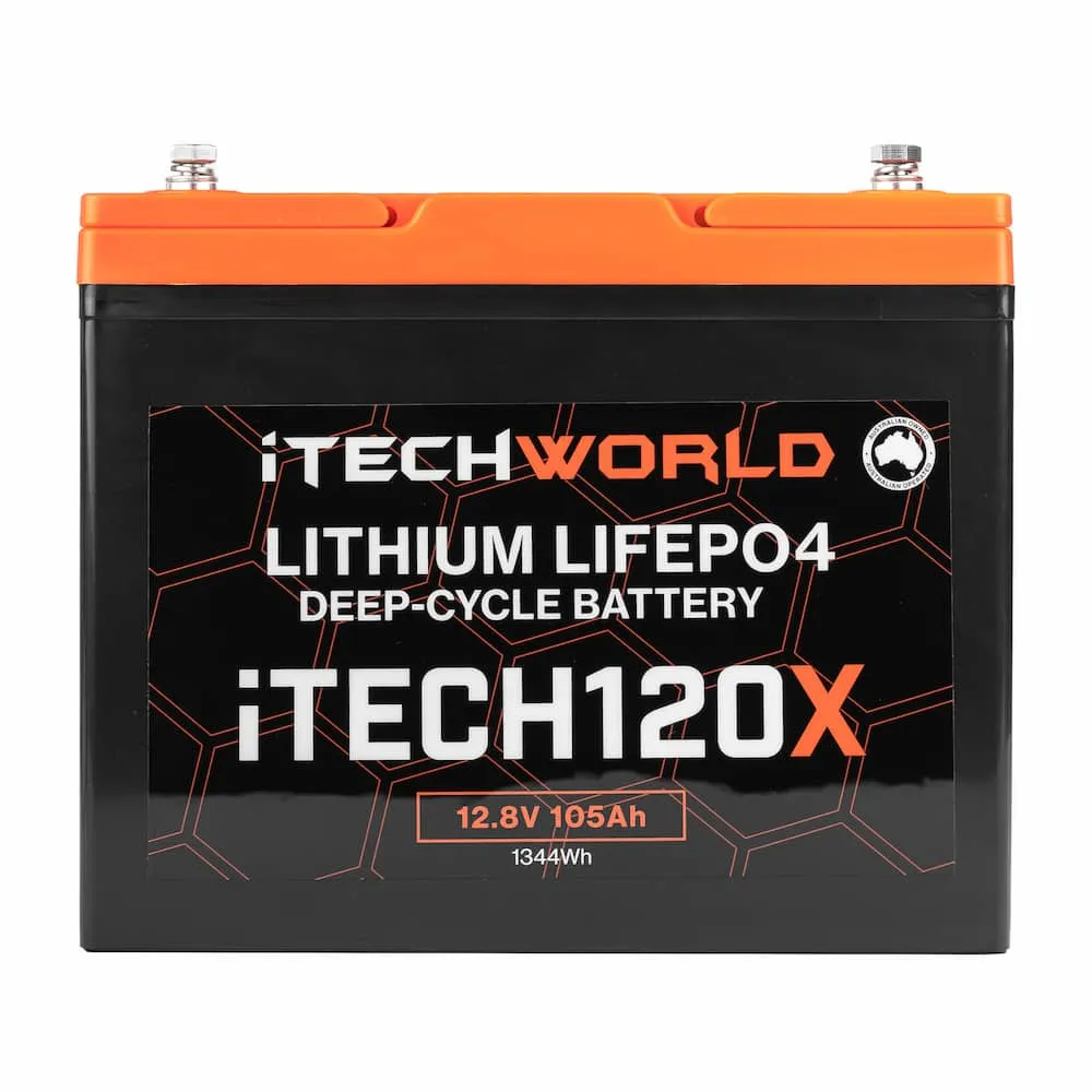 iTECH120X 12v Lithium Deep Cycle Battery LiFePO4