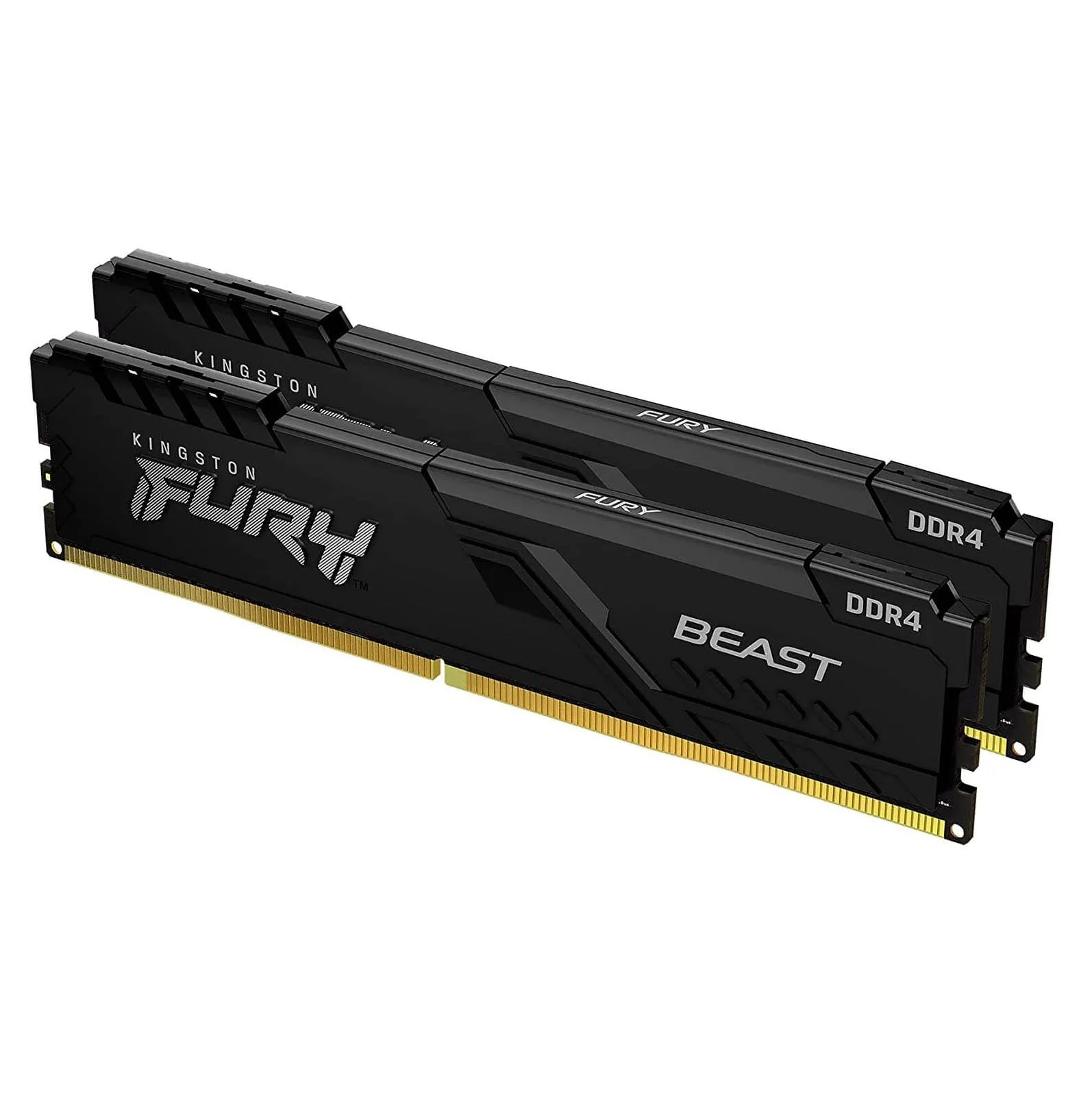 Kingston Fury Beast RAM, 64 GB DDR4 (2x32 GB), 3600 MHz, CL18, KF436C18BBK2/64, black