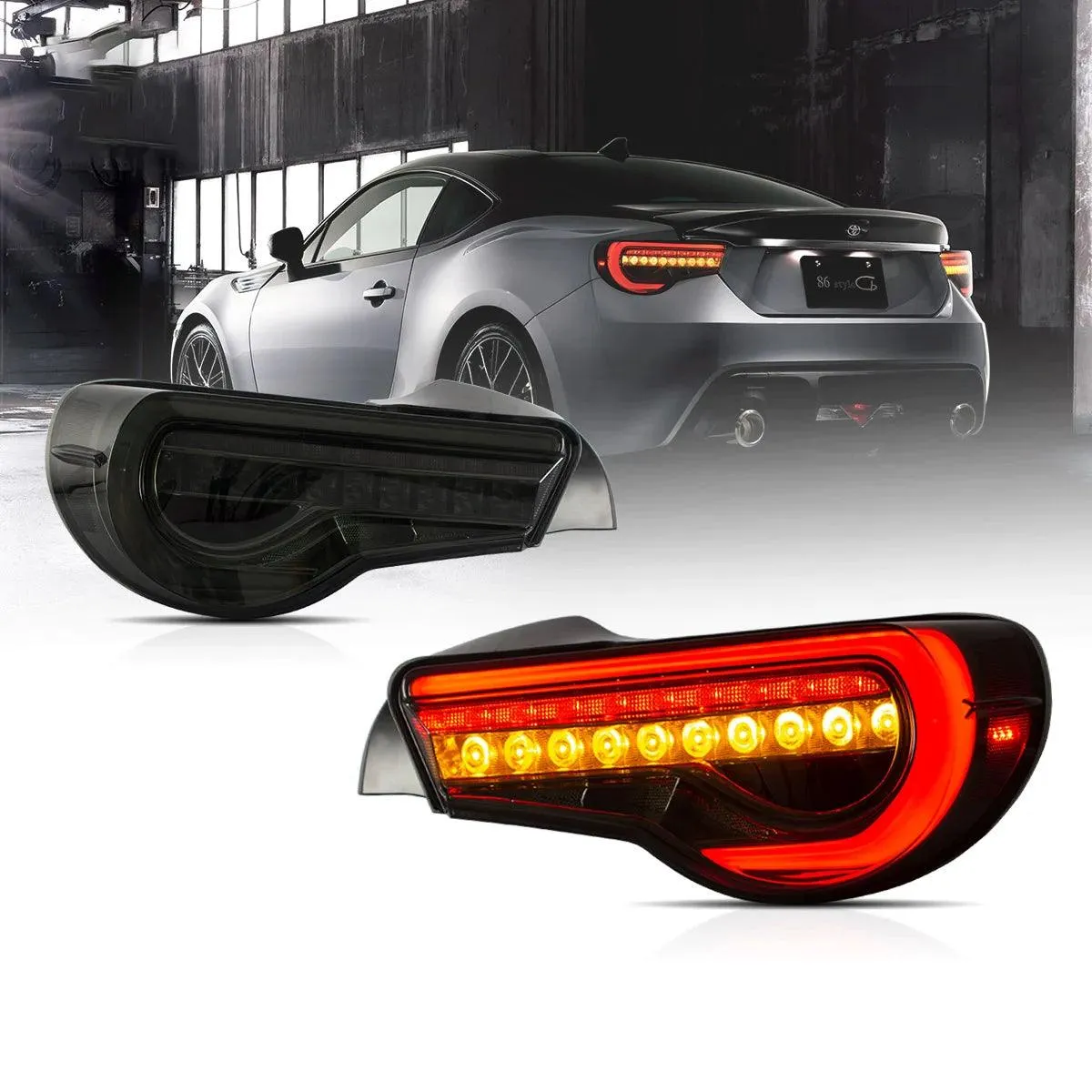 LED Tail Lights Assembly With Sequential Indicators Turn Signal For 2012-2020 Toyota 86 GT86 2013-2020 Subaru BRZ 2013-2020 Scion FR-S